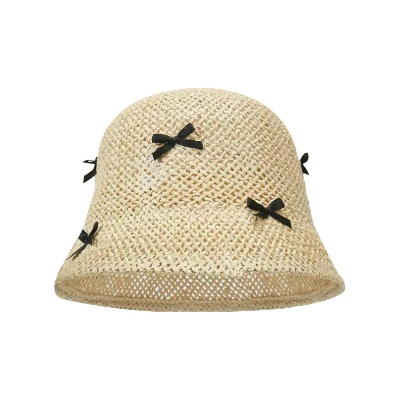 MUSTKOO Straw Woven Bucket Hats Women's