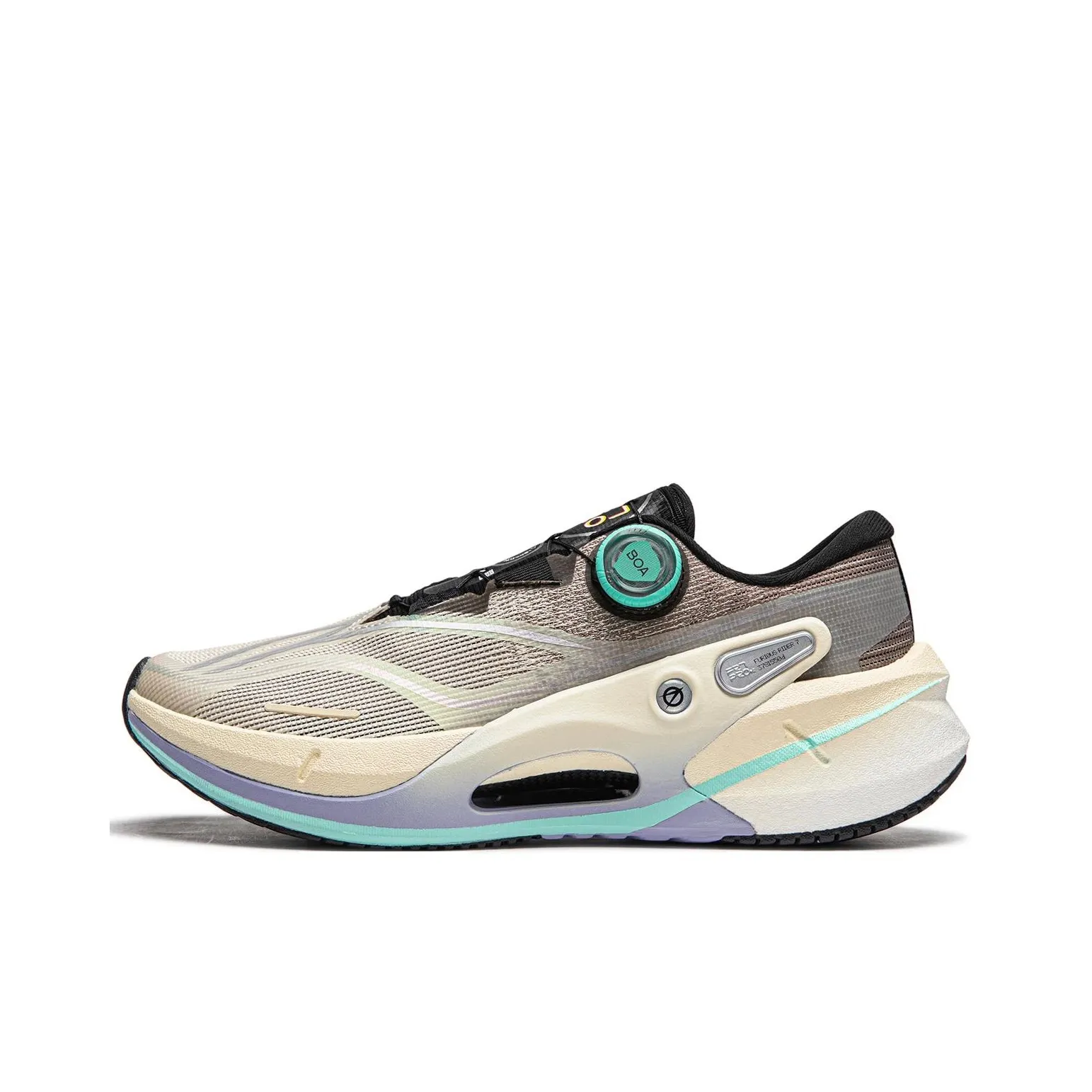 LINING Furious Rider 7.0 PRO V2 Running Shoes Men's Low Top Rock White Gray/Tree Gray Brown