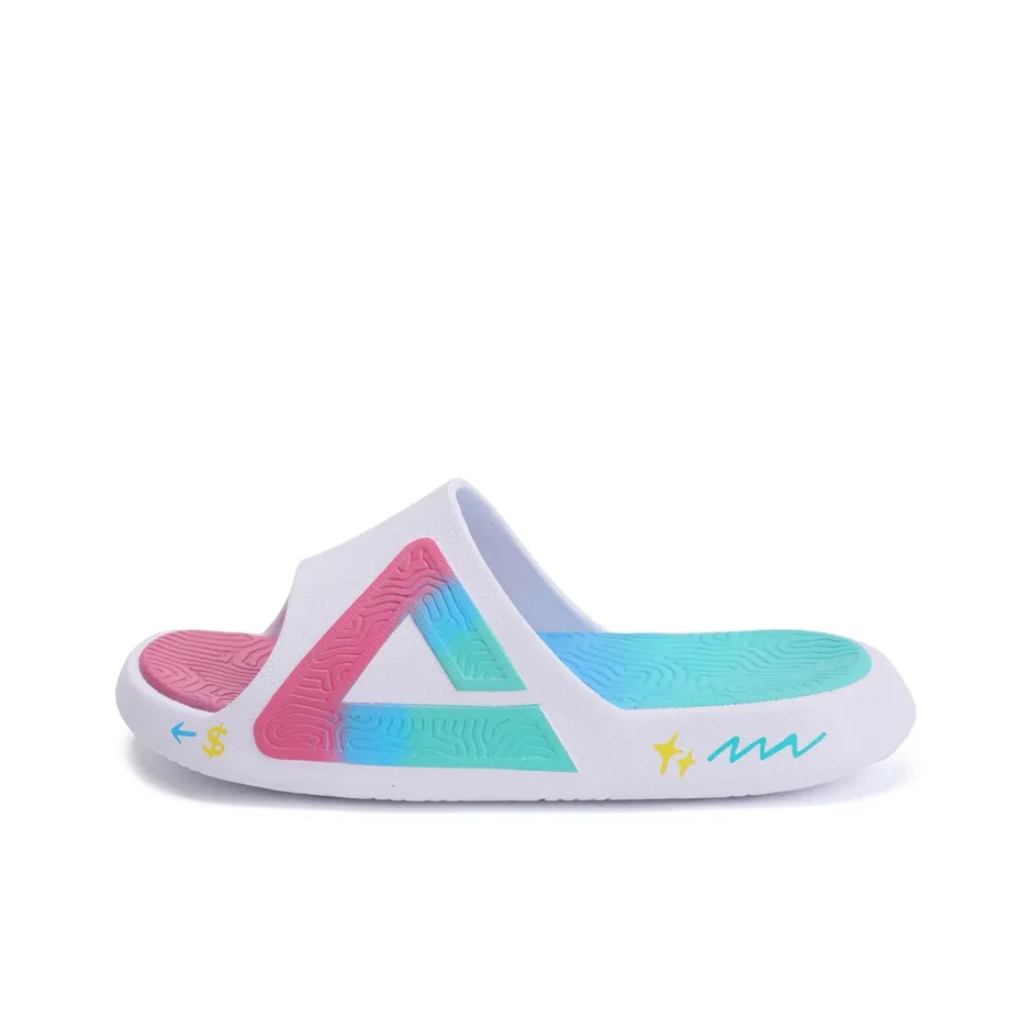 PEAK Slide Slippers Unisex White Blue Pink Red