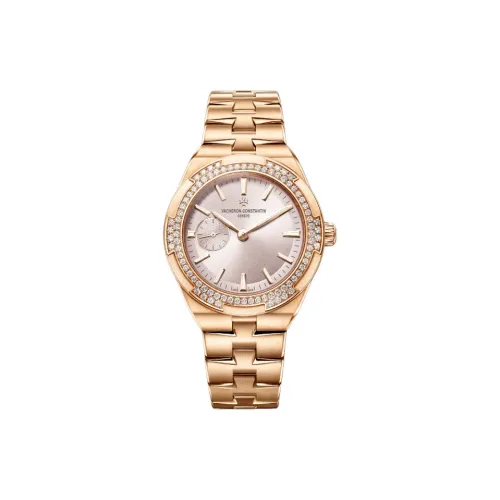 Vacheron Constantin Автоматический Механический Movement Женские Часы Longitudinal and Lateral Collection OVERSEAS 37 мм Розовые