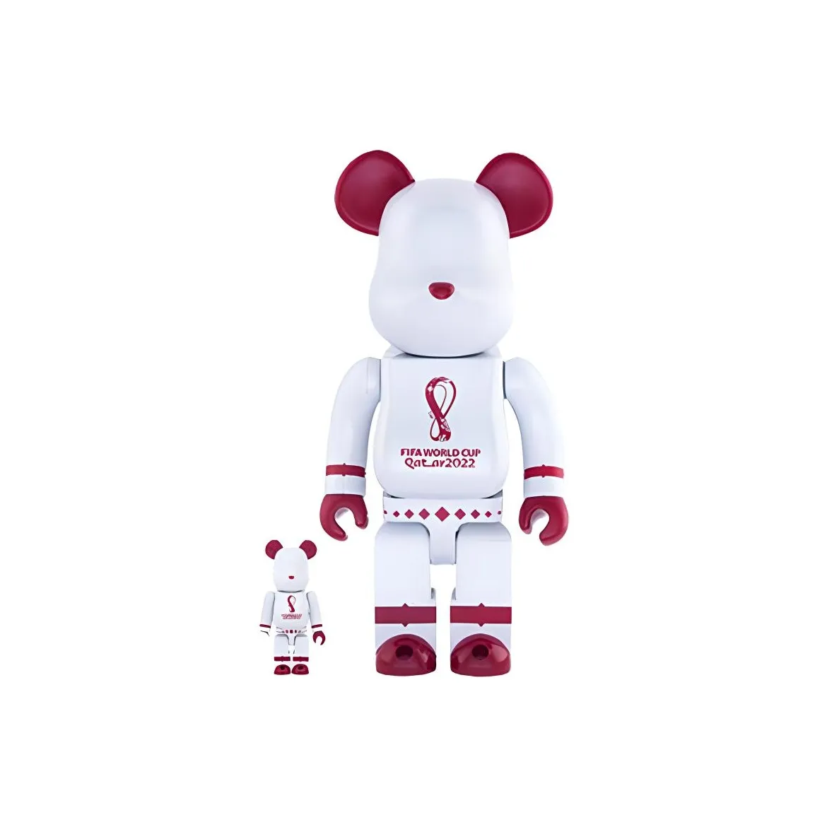 Bearbrick X Fifa World Cup Qatar 2022 White Chrome