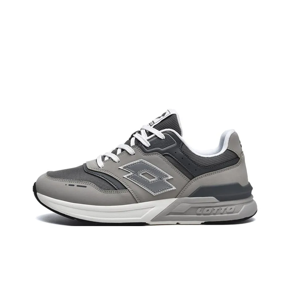 LOTTO Anti Slip Wear Resistant Low Top Casual Shoes Men's Gray