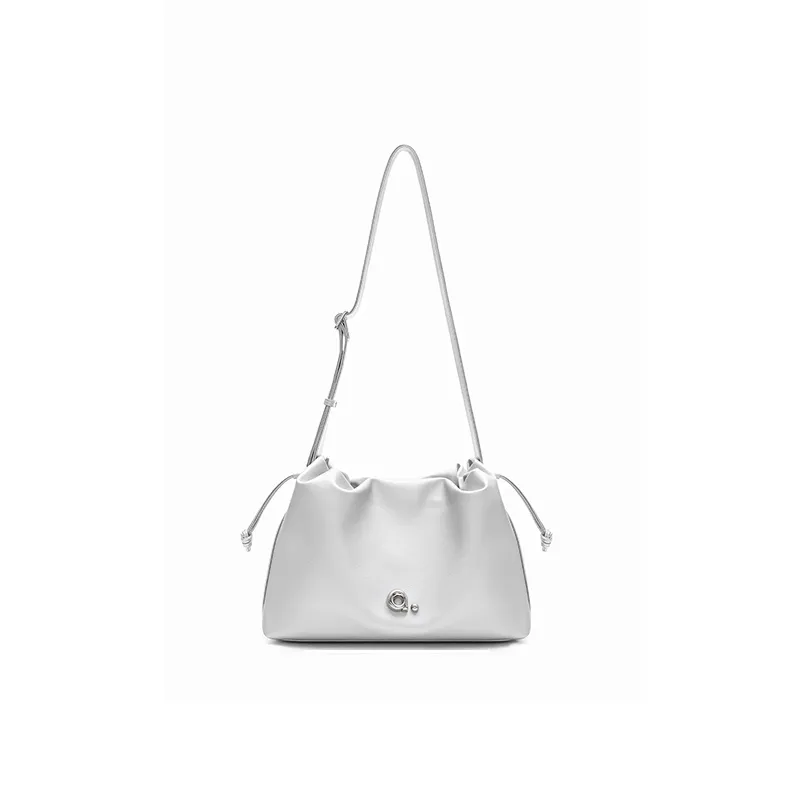 MUVA Коровья кожа Облако Сумка через плечо Сумка на плечо Женская Лунный камень Серебряный Сумеречный Черный