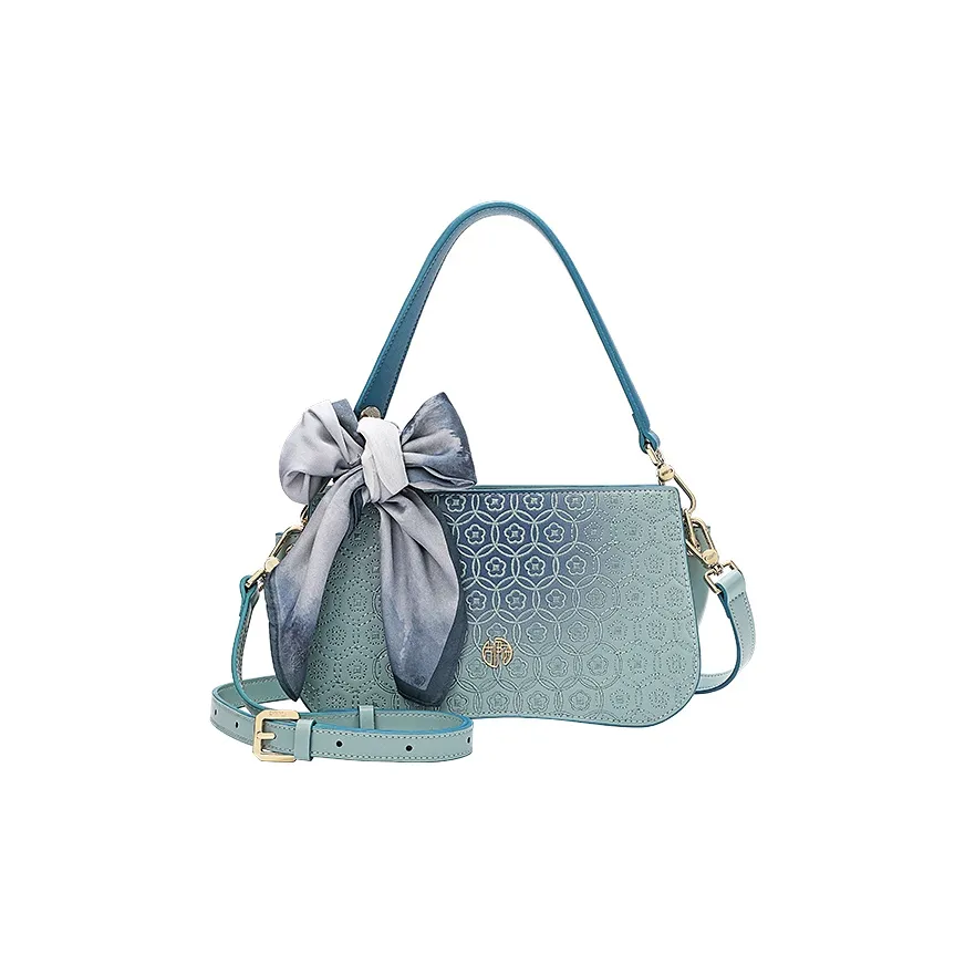 Ancient Yi Xi Сумка через плечо из коровьей кожи сумка женская бирюзовый