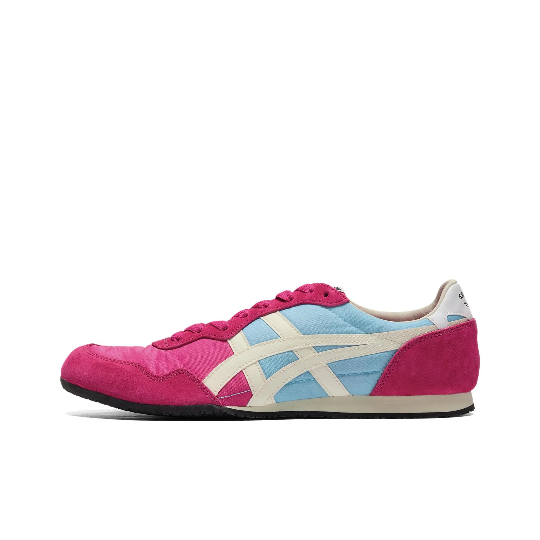 Onitsuka Tiger Serrano Slip-resistant Abrasion-resistant Low Top Casual Unisex Pink Blue White Onitsuka Tiger Serrano Противоскользящий Устойчивый к истиранию Низкий Топ Повседневный Унисекс Розовый Синий Белый
