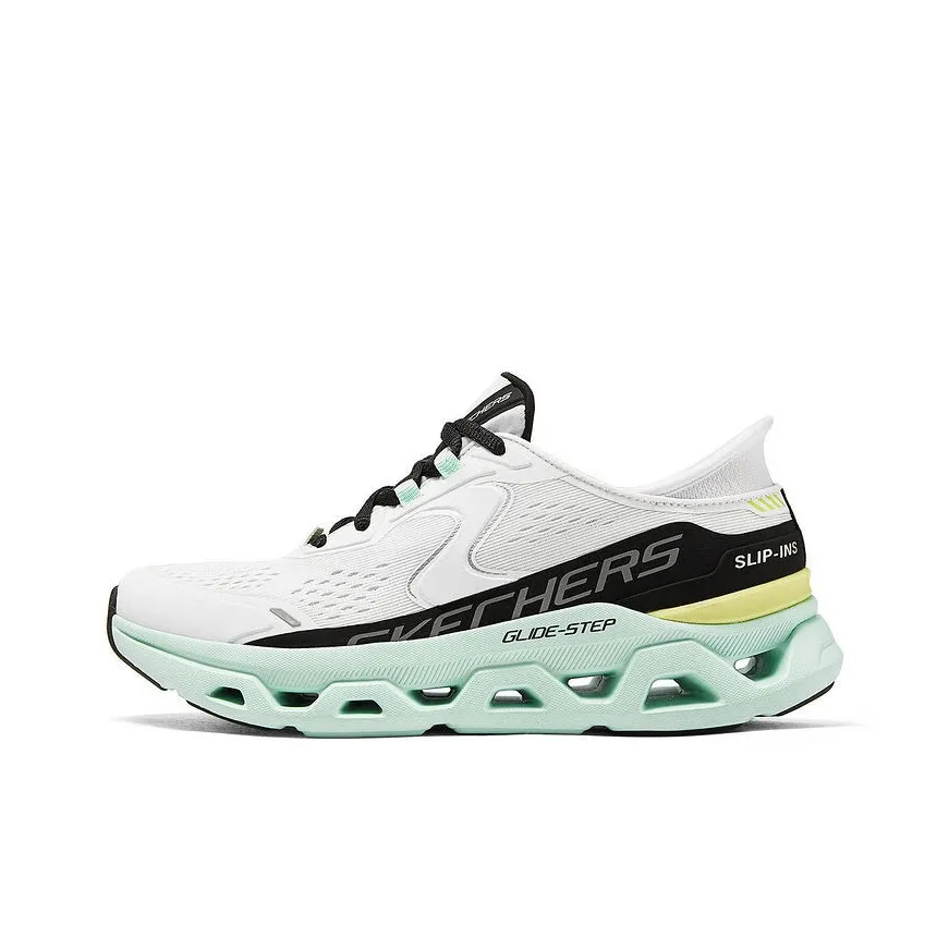 Skechers Glide Step Altus Abrasion Resistant Breathable Low top Running Shoes Women's White Black