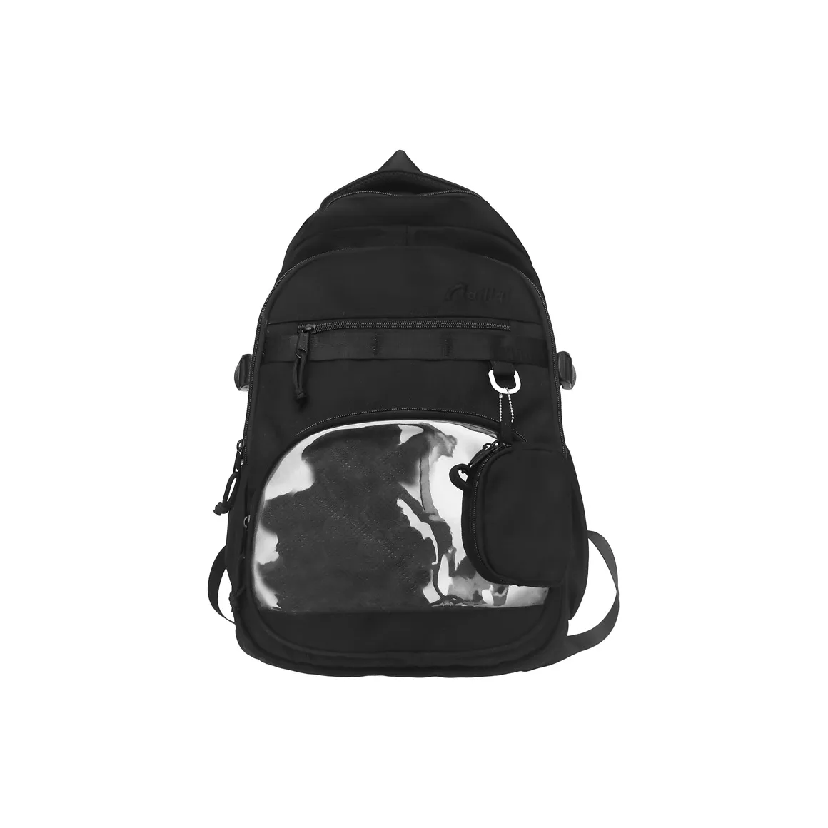 Shouldcat Nylon With PVC Backpack Regular Women's Black/White/Purple/Green/Blue