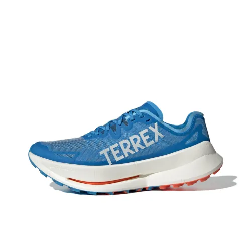 Adidas TERREX Agravic SPEED Беговые кроссовки Низкие Импуль Синий/Светло-серый/Semi Impact Апельсин Мужские