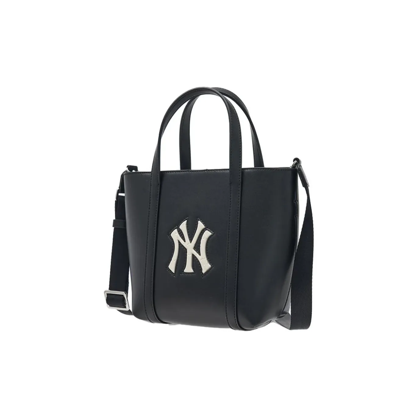 MLB Artificial Leather Tote Basket Bag, Handbag, Shoulder Bag, Crossbody Bag Unisex Black