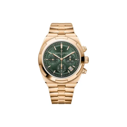 Vacheron Constantin Автоматический Механический Movement Мужские Часы Longitudinal и Lateral Collection OVERSEAS 42,5 мм Зеленые