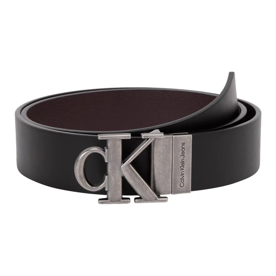 Calvin Klein Ремни из коровьей кожи Мужской Космос Черный Ширина 3,5 см