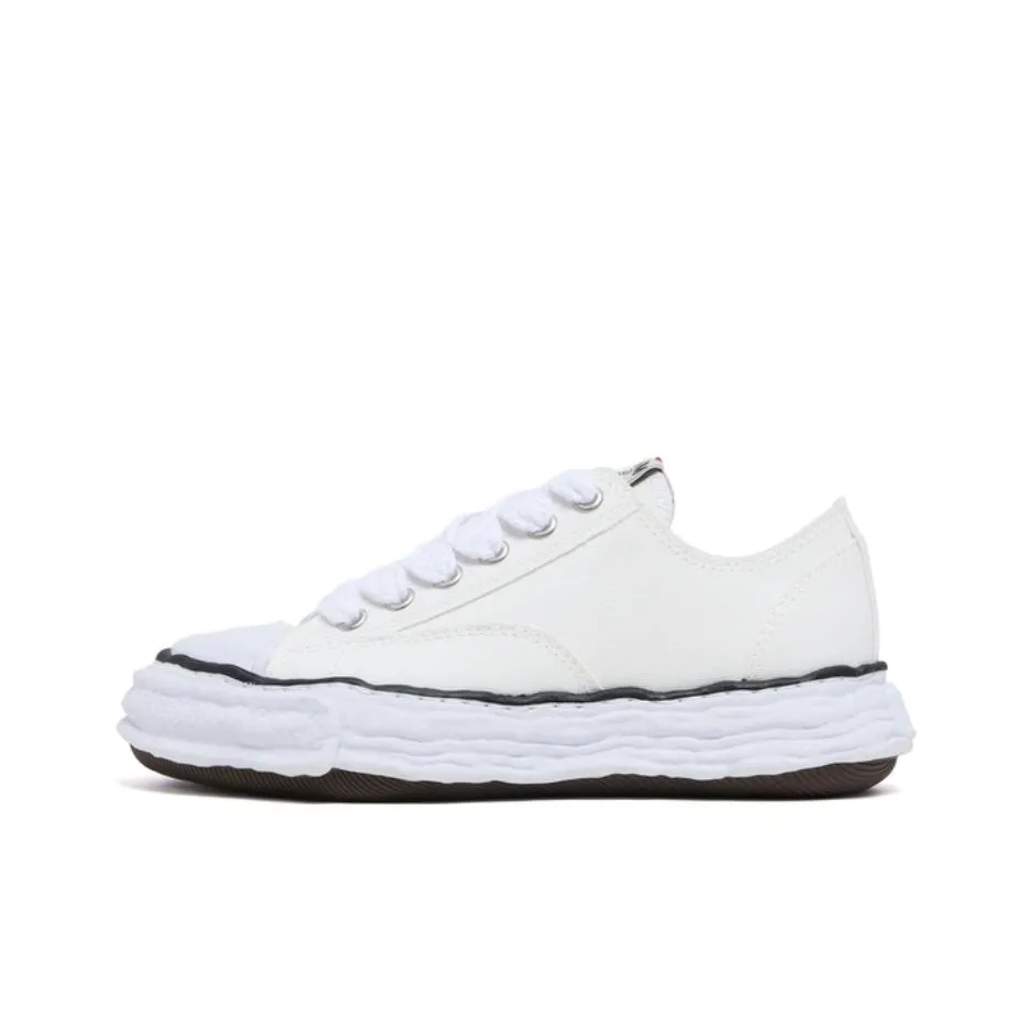 MIHARA YASUHIRO Low Top Canvas Shoes Unisex White