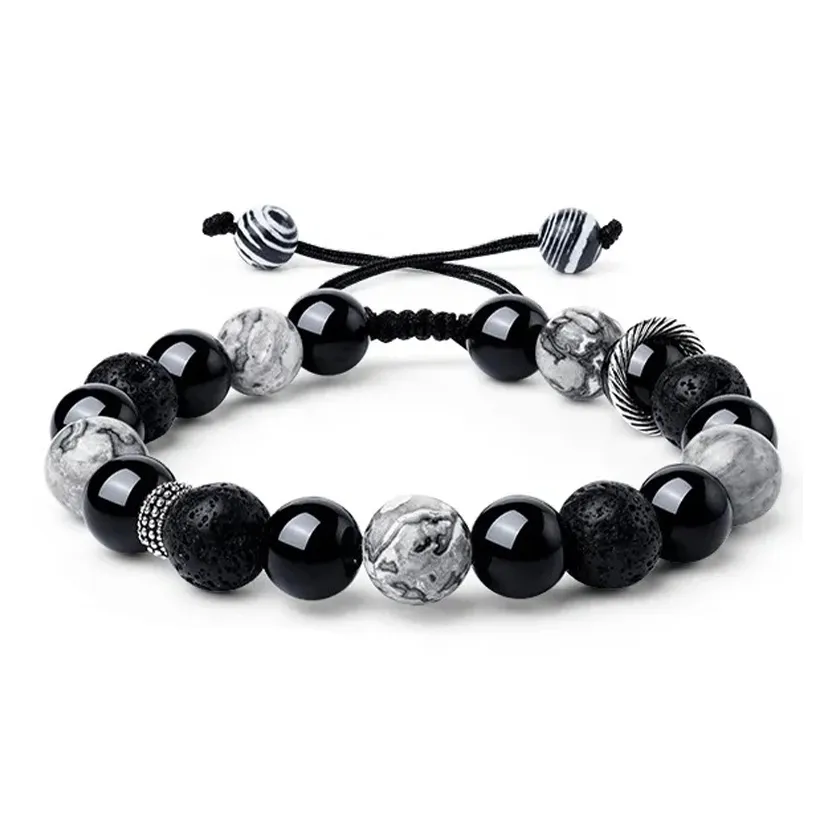 AFN Agate Year Of The Dragon Chinese Zodiac Jade Bracelet Unisex