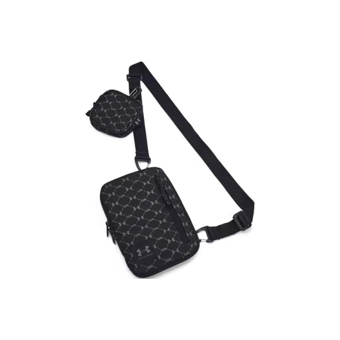 Under Armour Polyester Crossbody Bag Small Size Unisex Black