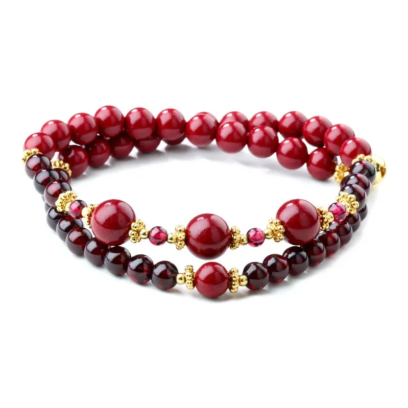 Phoenix Nirvana Гранат Zisha Фиолетовая Глина Браслеты Женские Красный