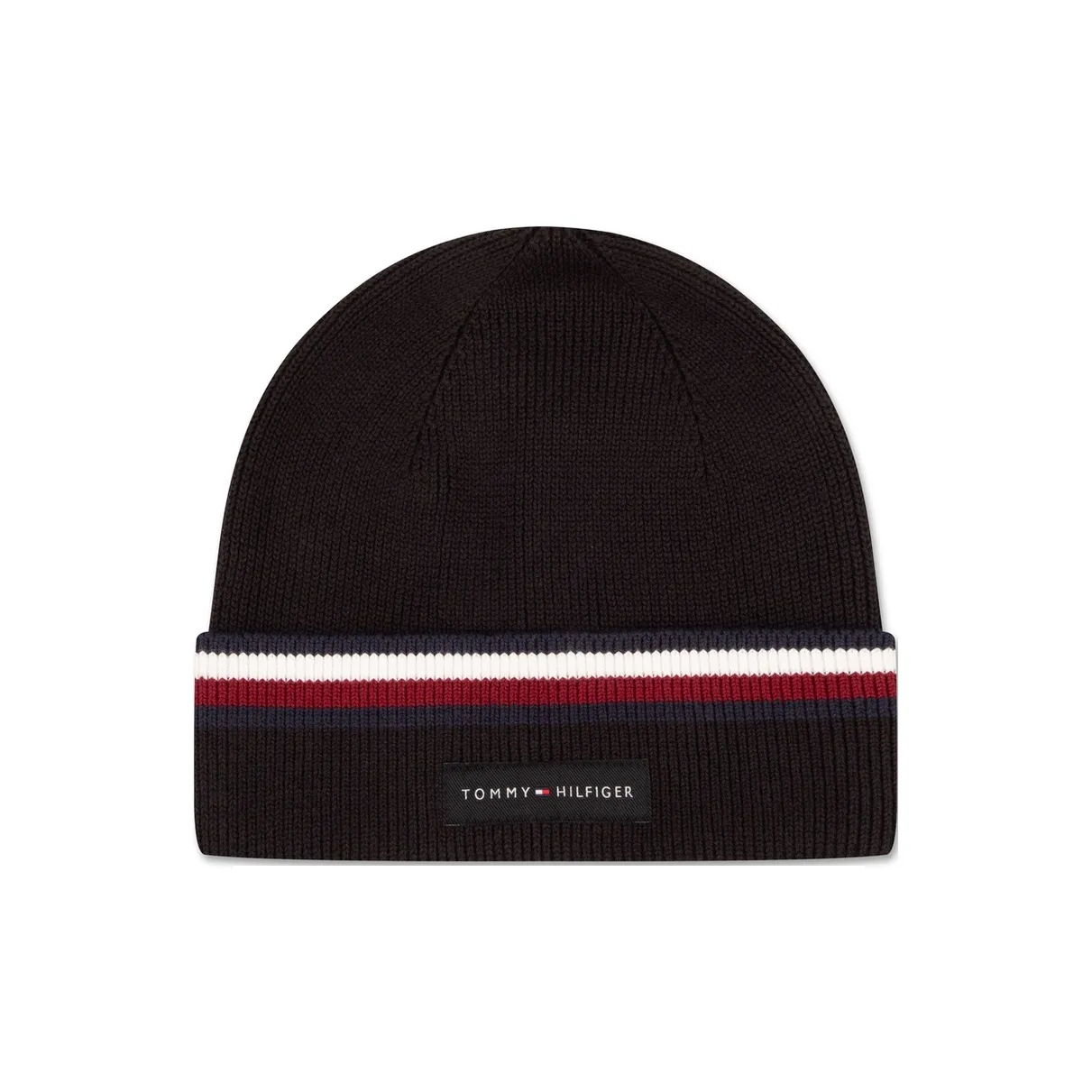 Tommy Hilfiger Cotton Beanies Men's Black