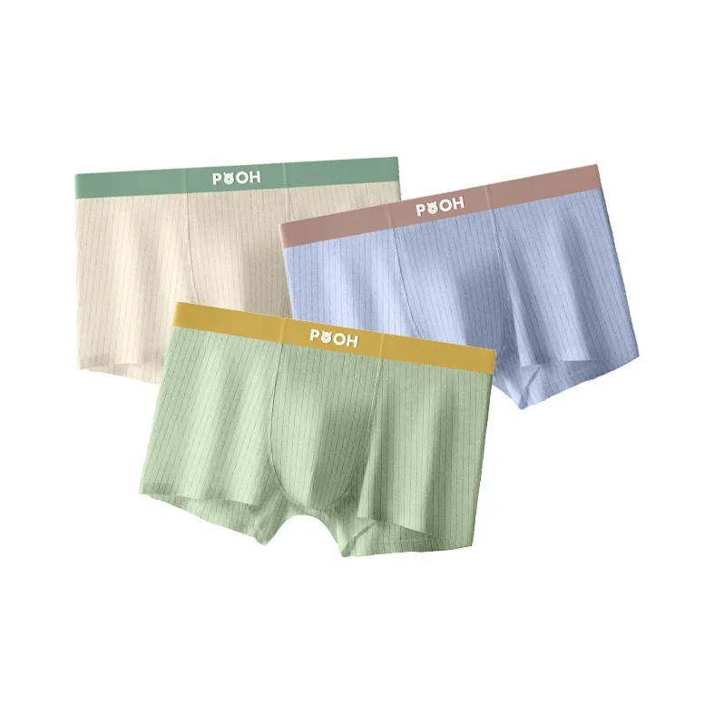 Disney 3 упаковки Светло-синий + Светло-желтый + Светло-зеленый Мужские боксеры