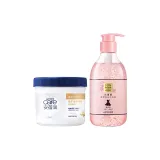 Anbei Run 오트 겉감 로션 400g + 꽃무늬 샤워 젤 400ml