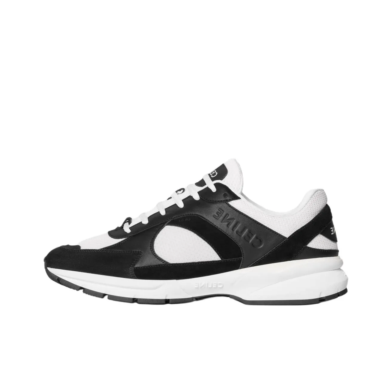 CELINE Runner Cr 03 Low Top Casual Shoes Men's Black White