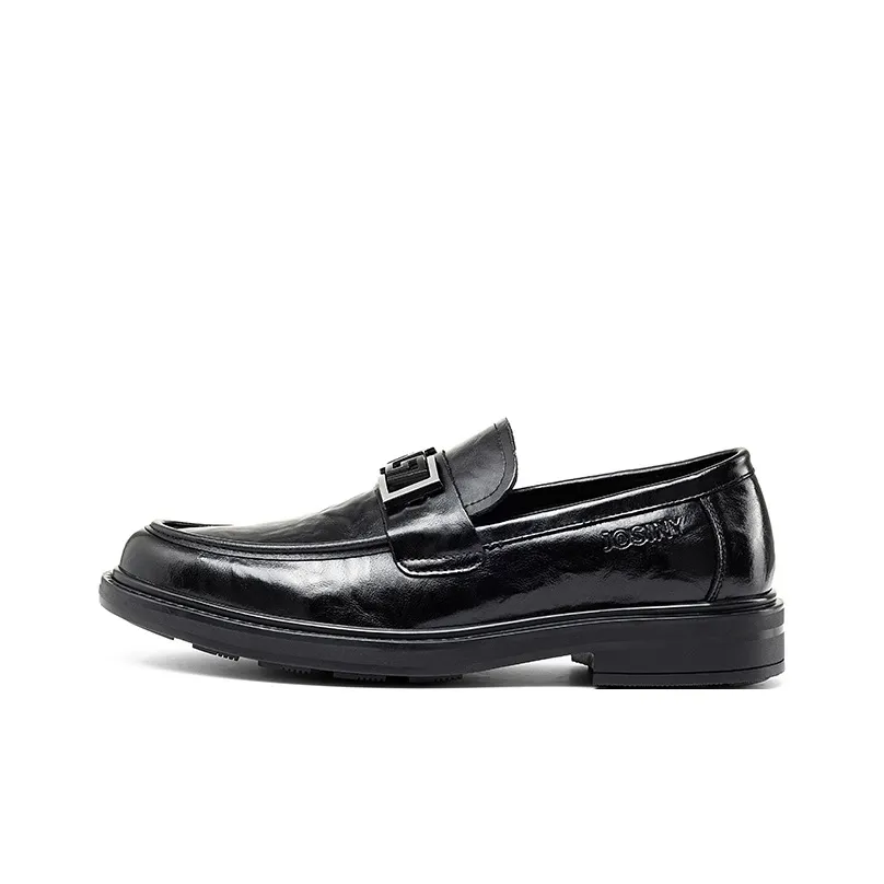 JOSINY Commute Casual, Comfortable And Breathable, Loafers, Low Top Men's Black