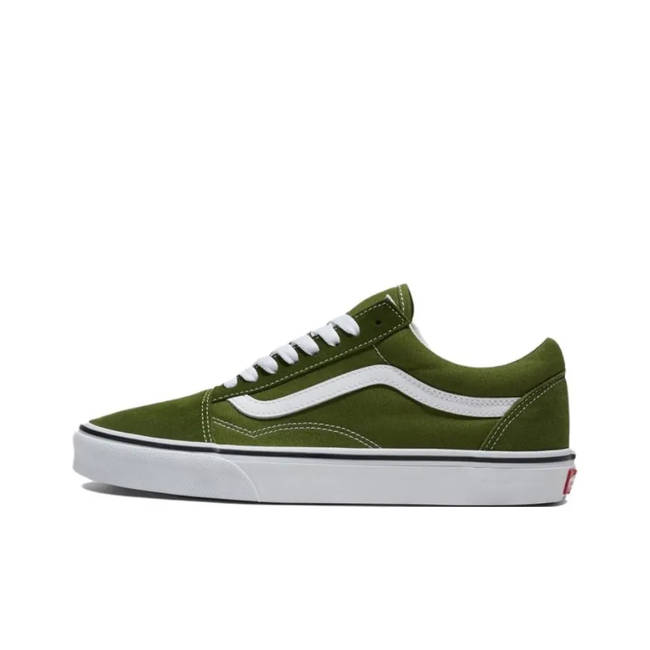 VANS Old Skool Low Топ Скейтборд Кроссовки Унисекс Армейский зеленый