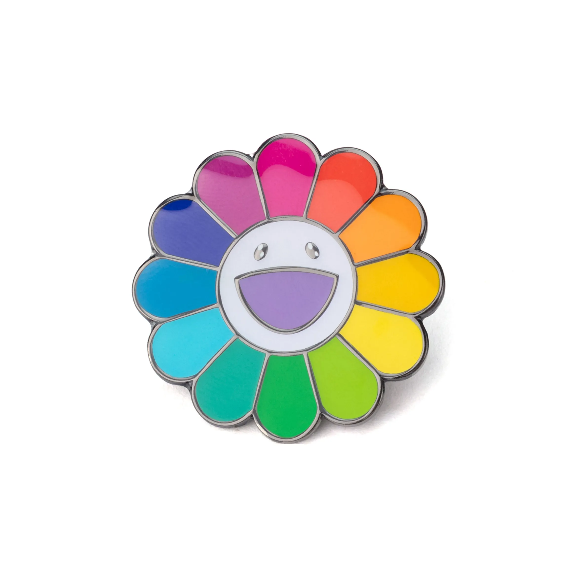 Takashi Murakami Sunflowers Металлическая брошь Унисекс