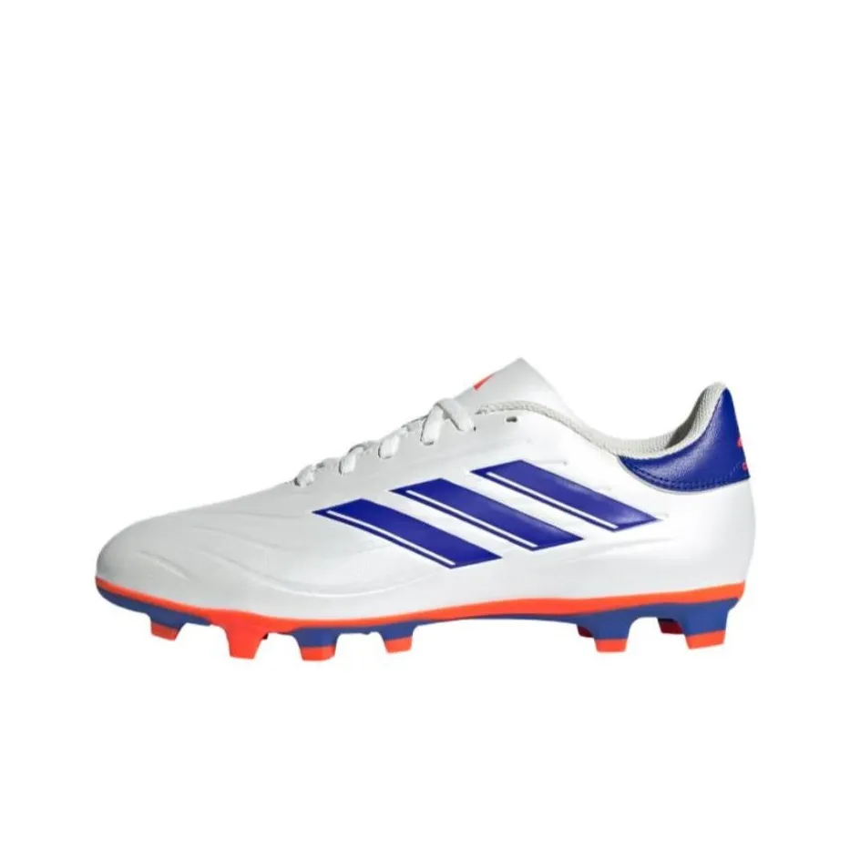 Adidas COPA PURE 2 Slip-resistant Abrasion-resistant Football Cleats Unisex White Blue