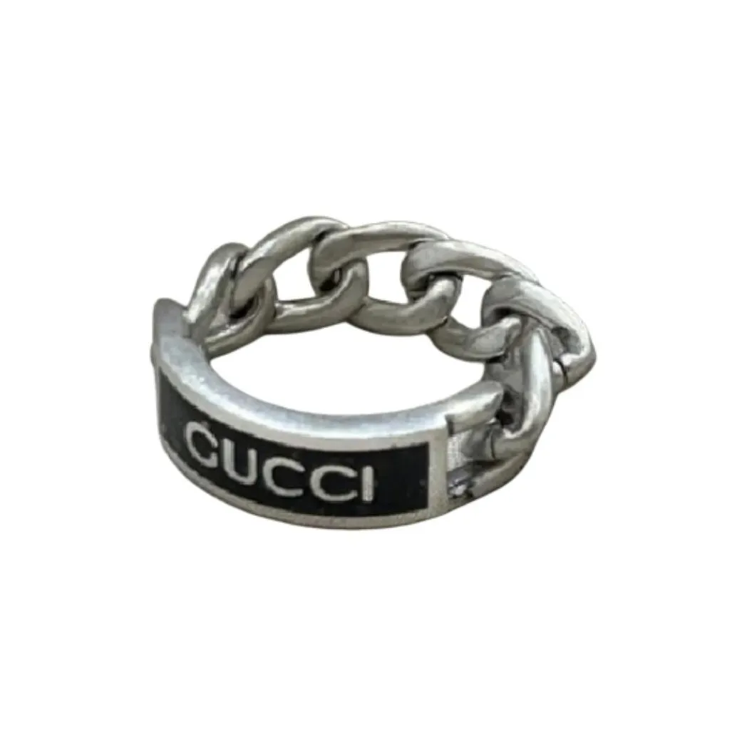 GUCCI 925 Sterling Silver Rings Women's
