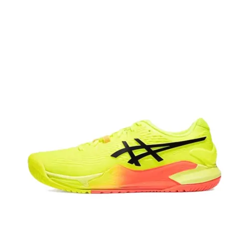 Asics Гель Resolution 9 Кроссовки для тенниса Низкие Желтые Мужские