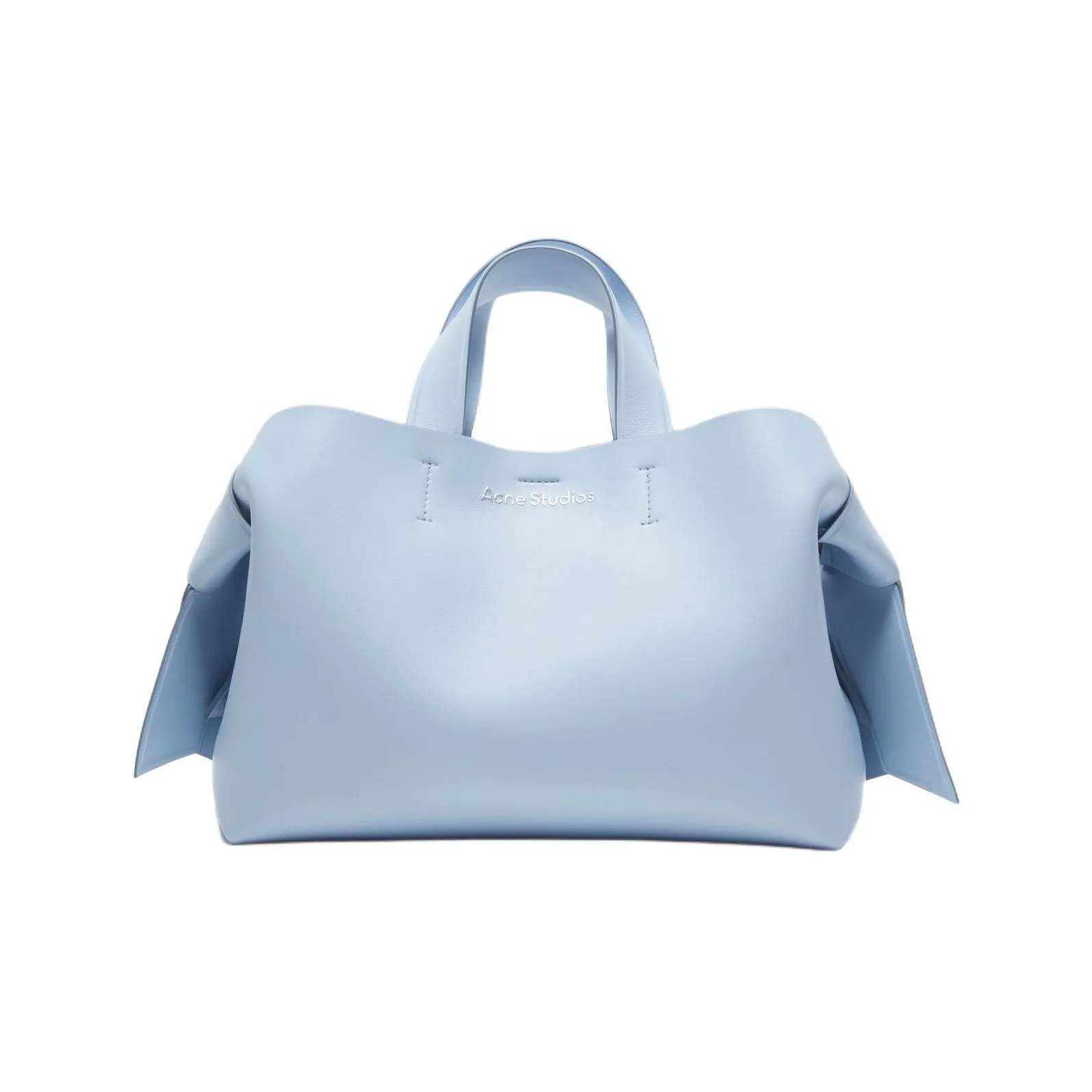 Acne Studios Musubi Calfskin Tote Bag Shopping Bag Shoulder Bag Crossbody Bag Handbag Medium Size Women's Light Blue
