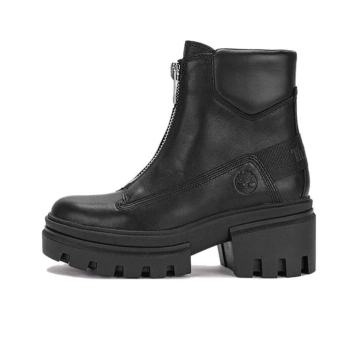 Timberland Everleigh Front Zip Boot 'Black Nubuck' Women's