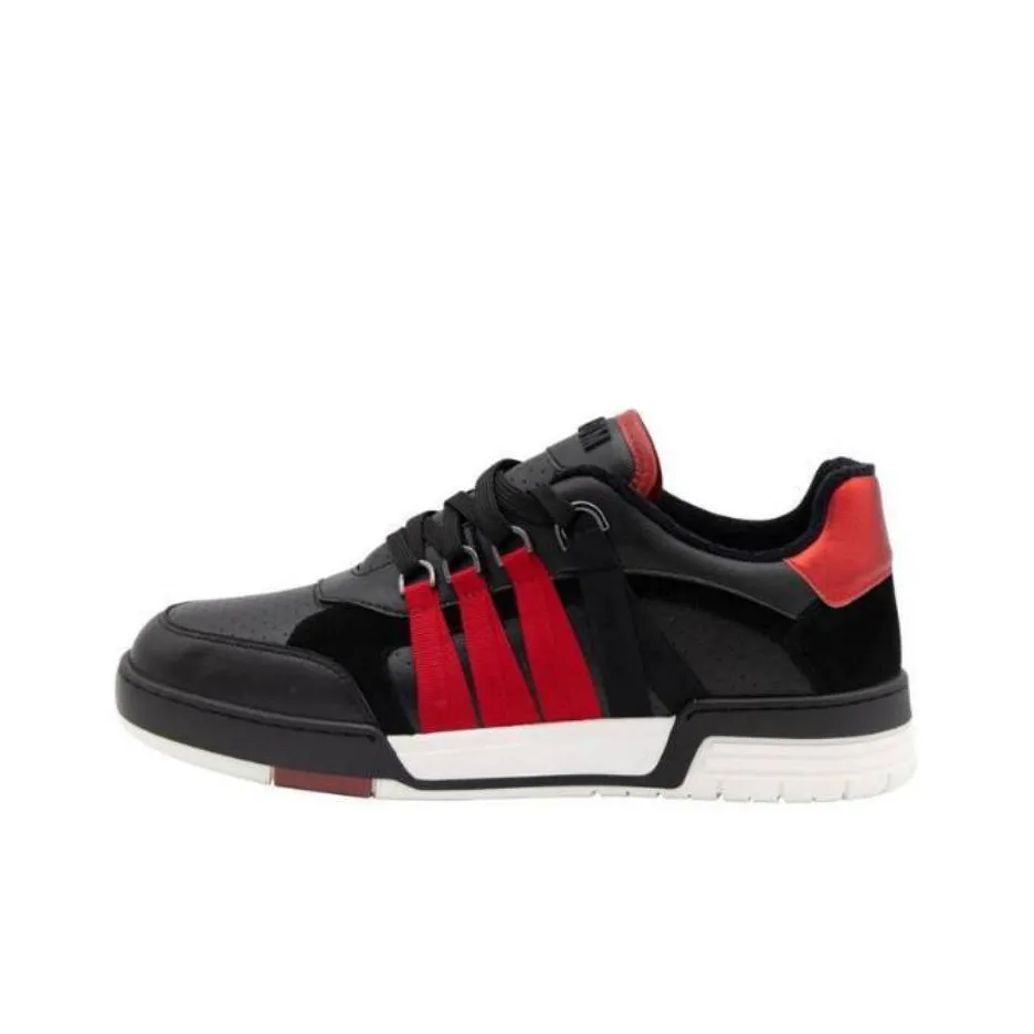MOSCHINO Panelled Lace Up Sneakers