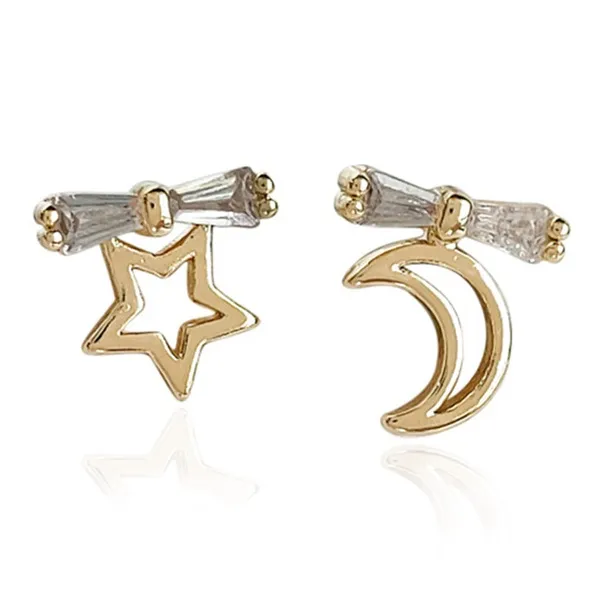 VKVK Серьги-гвоздики из серебра 925 пробы женские