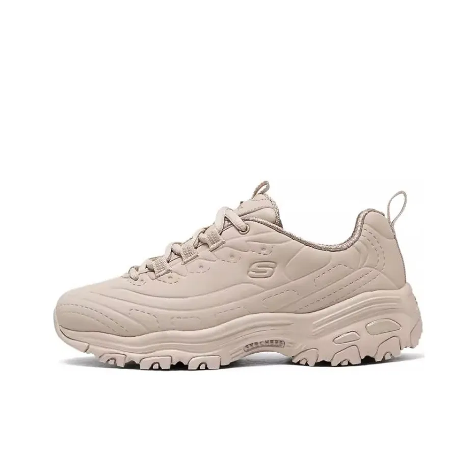 Skechers DLITES Low Топ Толстая подошва Кроссовки Женские Коричневый