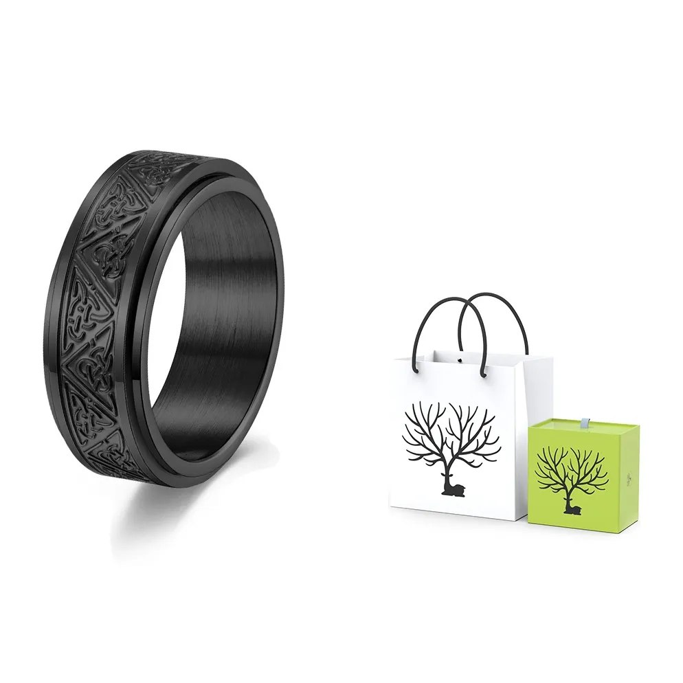 LIBALU Кольца из титанового стального сплава Мужские