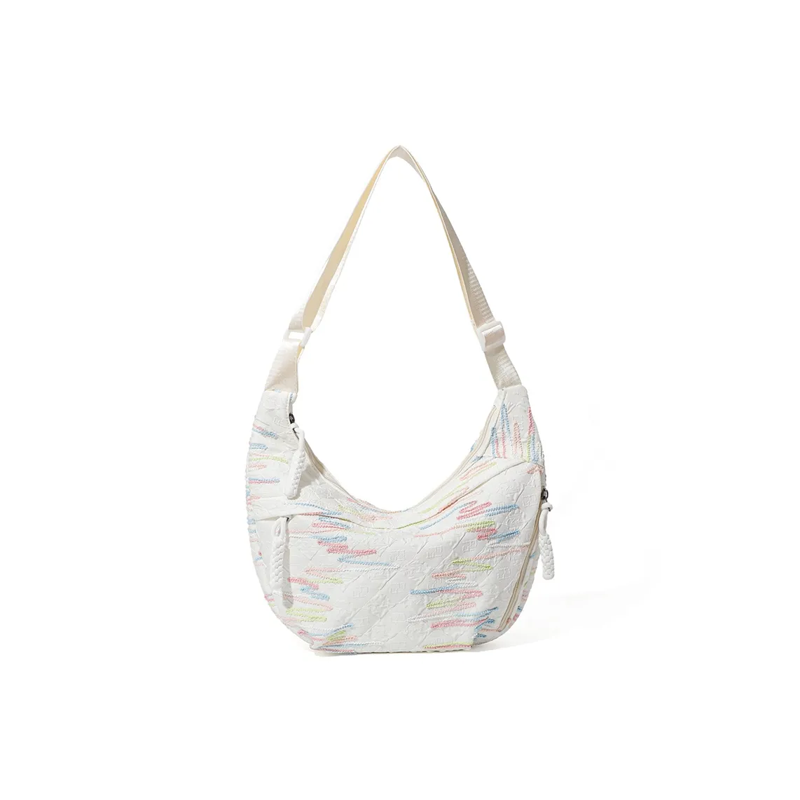 MASTER CANVAS Fabric Portable Crossbody Bag, Shoulder Bag Women's Black/White/Blue/Pink