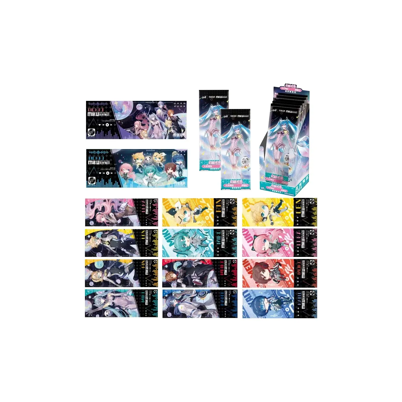 KAYOU Мику Хацунэ Будущее Live 2024 с YOU Concert Лазерный Билеты Слепые Коробки Один Mystery Коробка Целая Коробка 6 шт