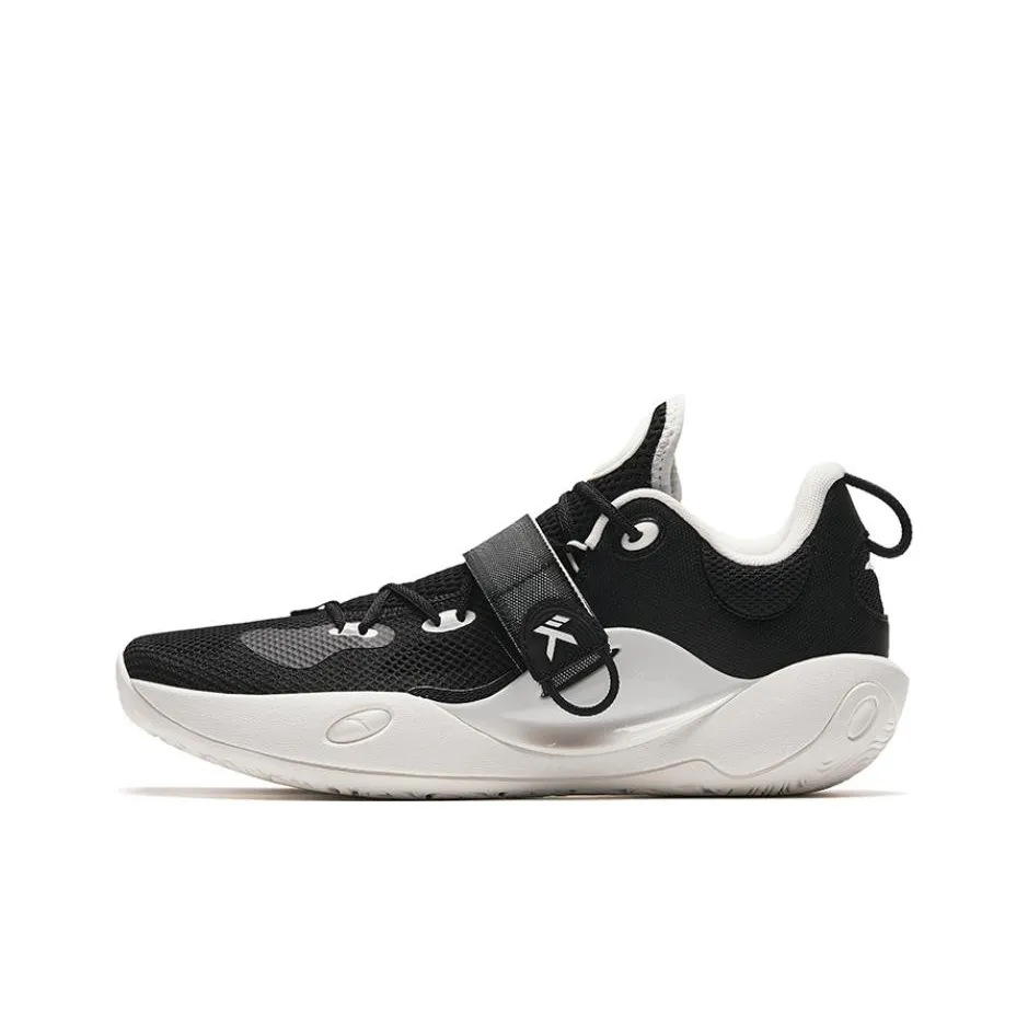 Anta Splash 6LITE Wear-Resistant Low-Top Basketball Shoes Men's Black White