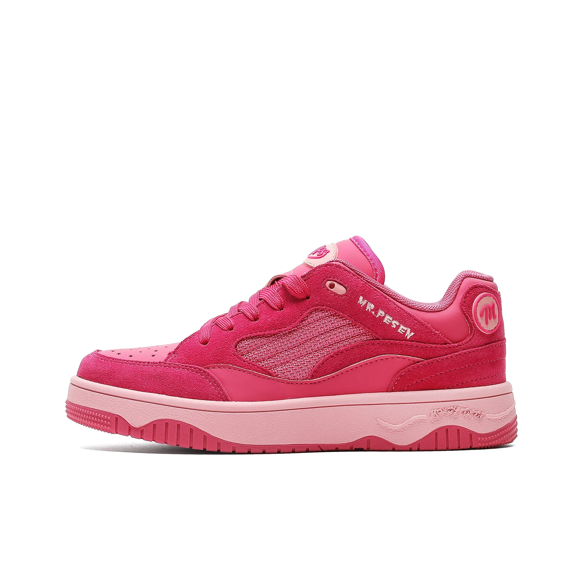 MR.PESIN Low Top Skateboard Shoes Unisex Rose Red