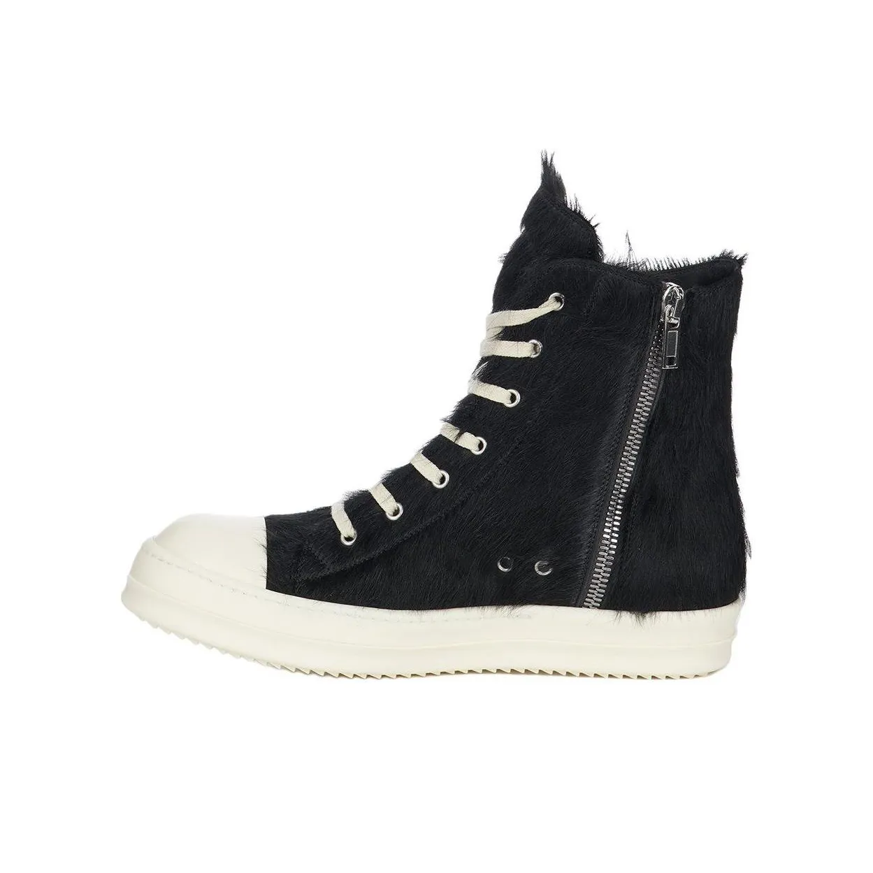 RICK OWENS/RO High Top Skateboard Shoes Men's Black