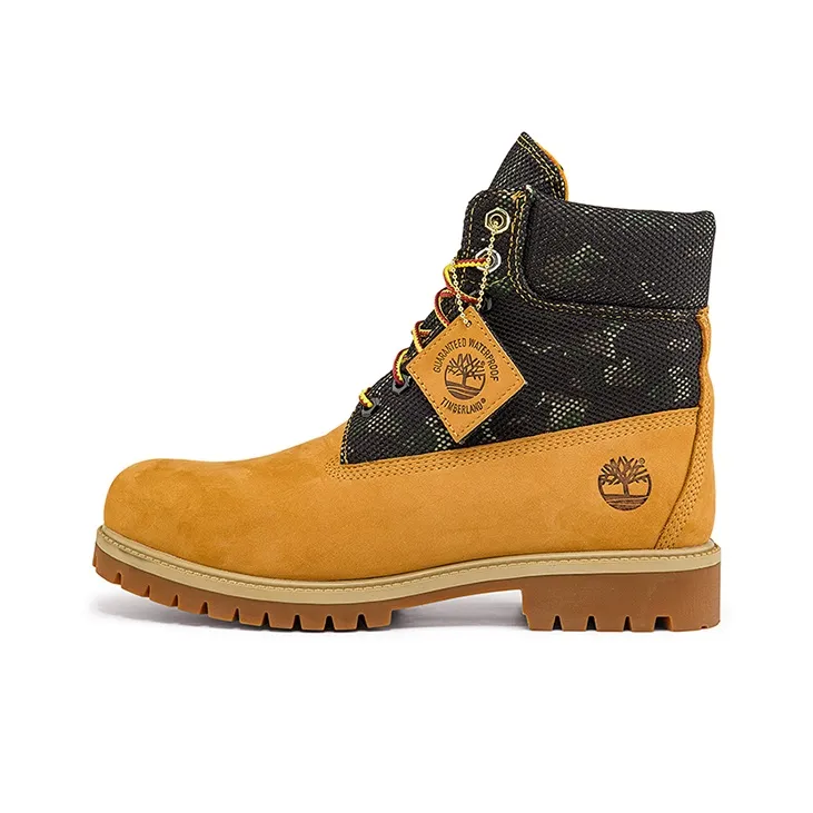 Timberland Heritage 6 Inch Boot 
Wheat Nubuck With Camo
