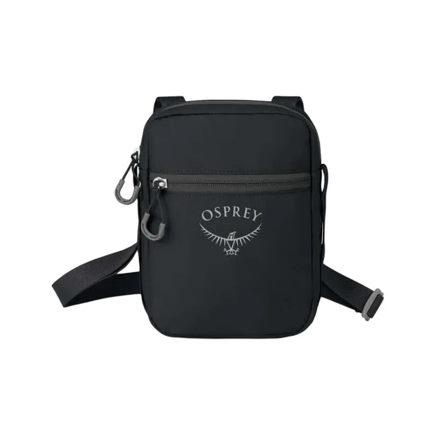OSPREY Recycled Polyester Shoulder Bag, Crossbody Bag Regular Unisex Black