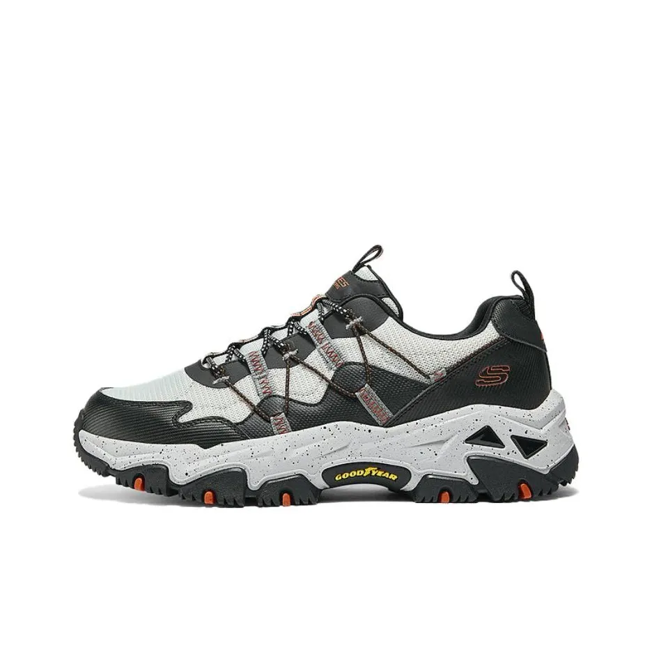 Skechers OUTDOOR Low Top Casual Shoes Men's Black Orange