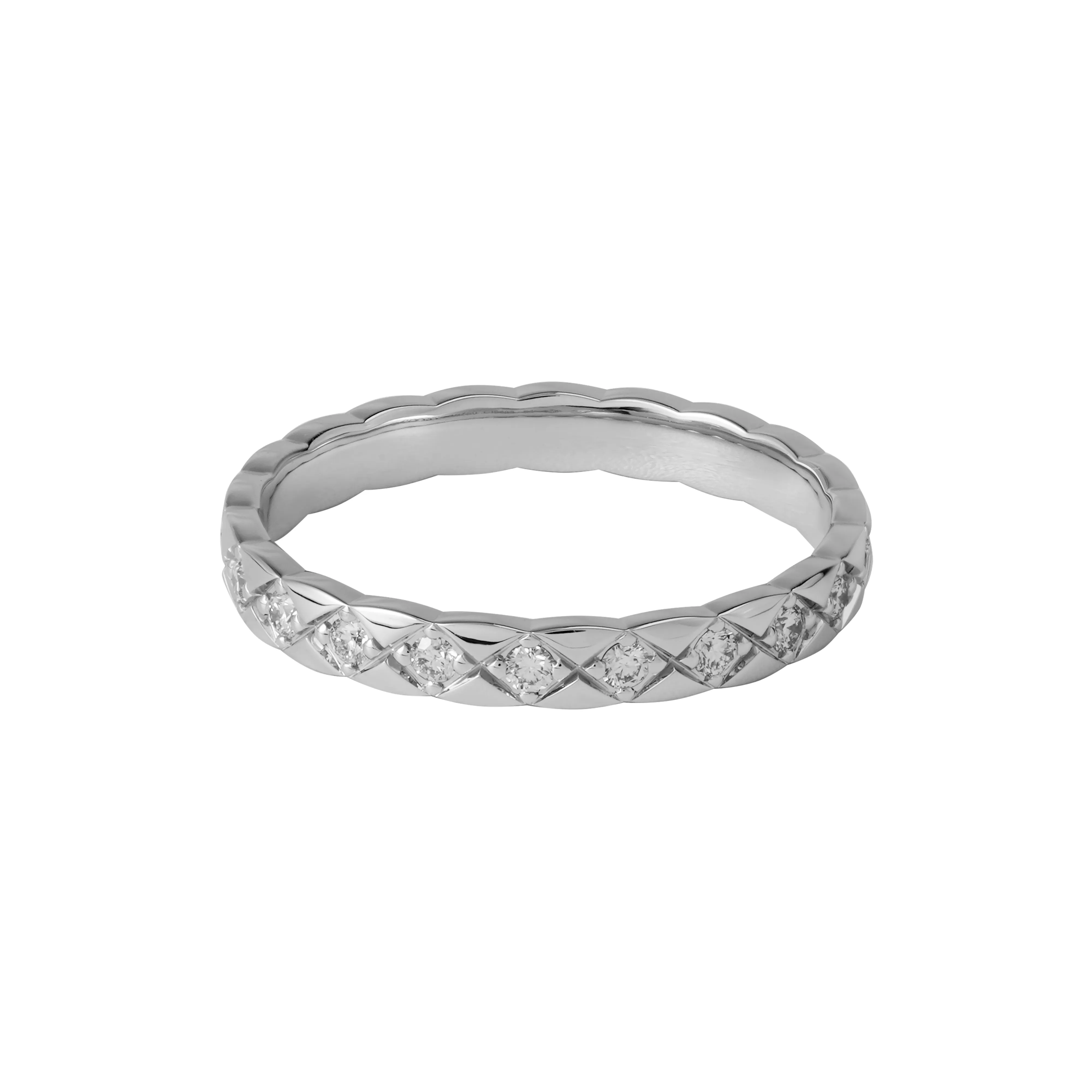 CHANEL 18K White Gold Rings Women's