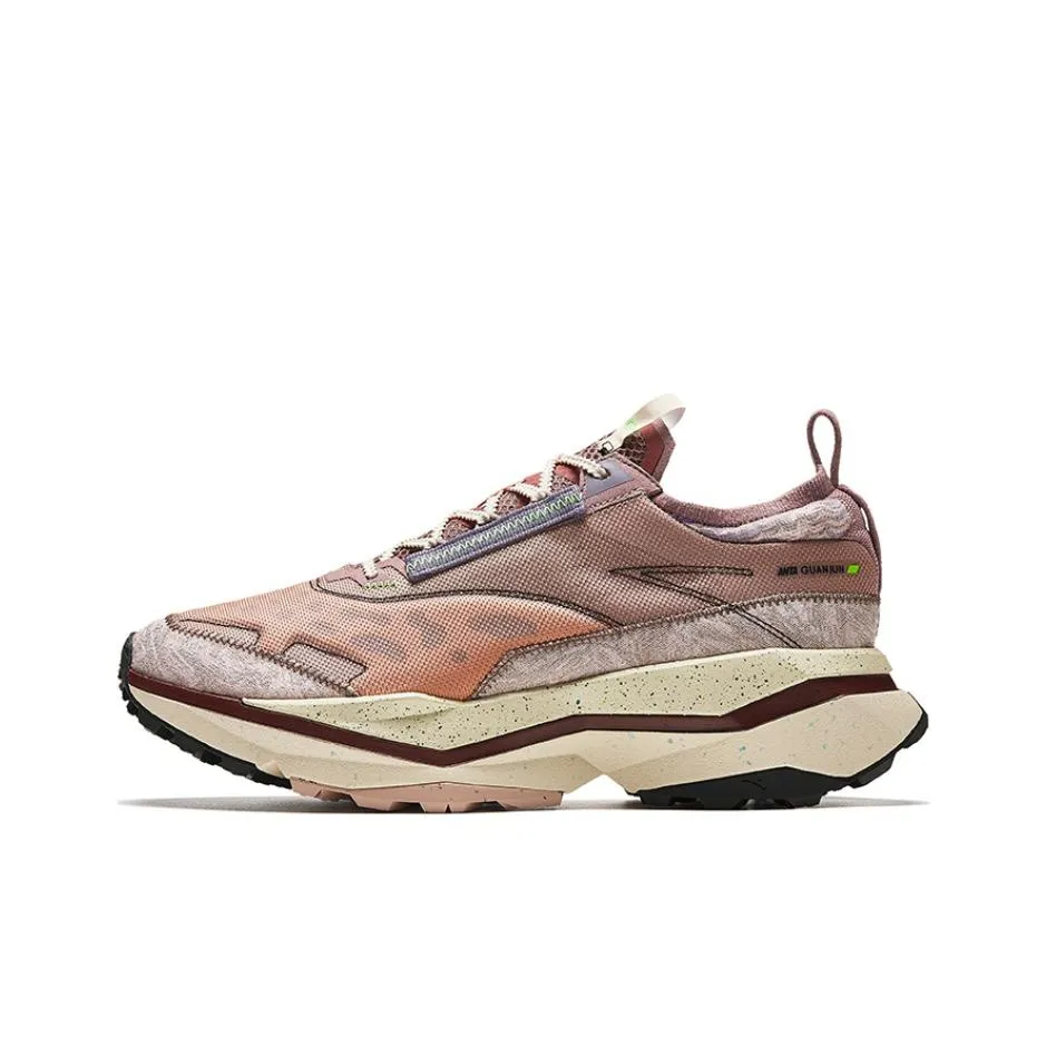 Anta Champion Series Wear-Resistant Low-Top Trail Running Running Shoes Men's Brown Red