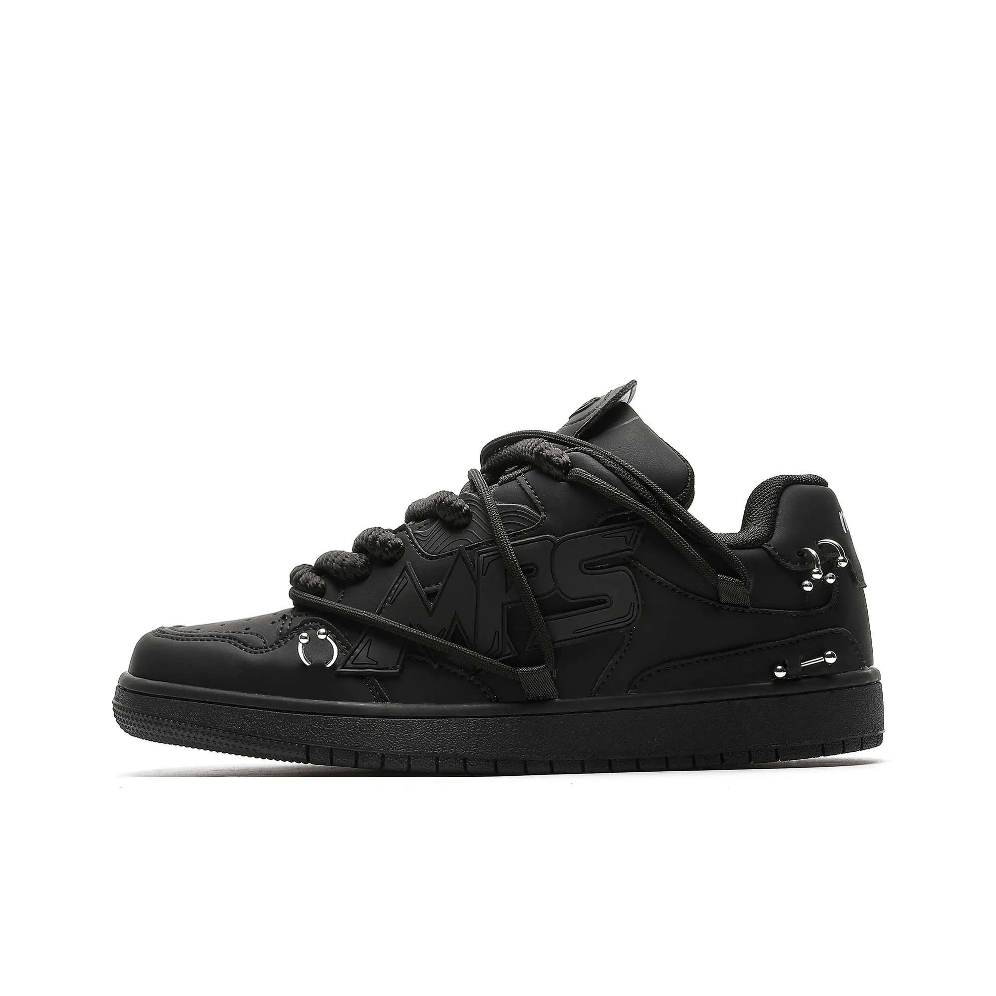 MR.PESIN Low Top Skateboard Shoes Unisex All Black