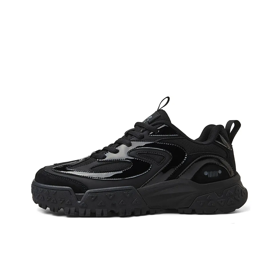 JEEP SPIRIT Chunky Sneakers Unisex Low Top Graphite Black