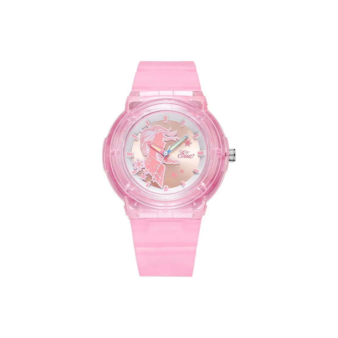 Disney Кварцевый механизм детские розовый циферблат часов