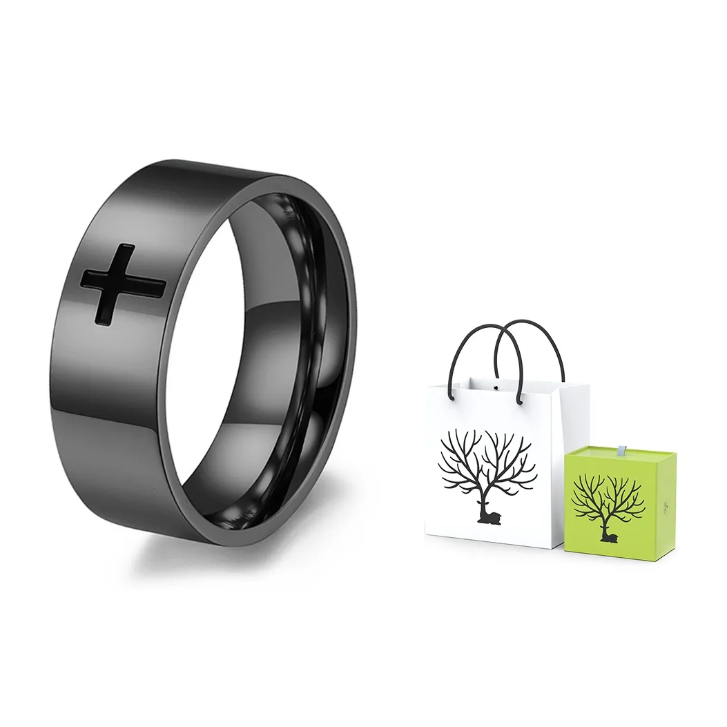 LIBALU Кольца из титанового стального сплава Мужские