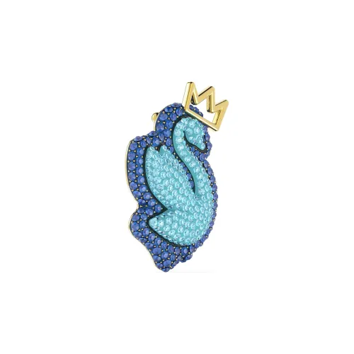 Swarovski Броши "Лебедь" Синие Женские